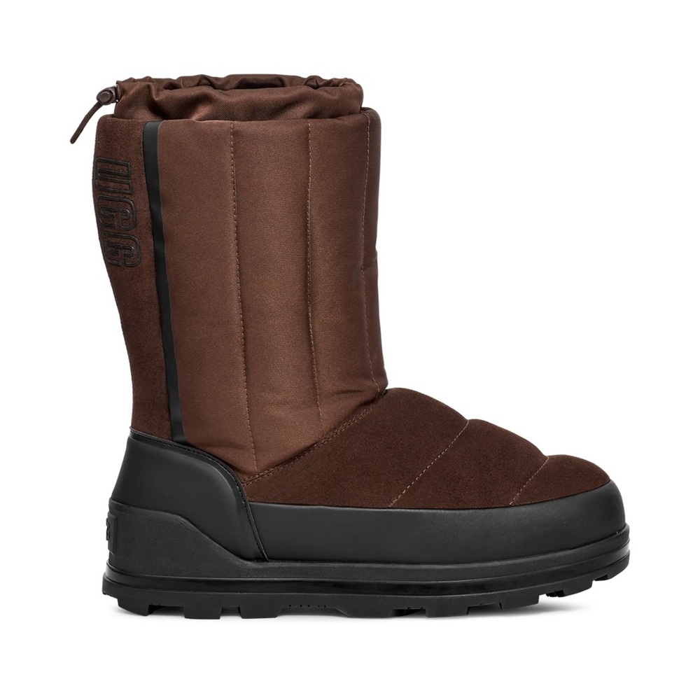 Puffer Ugg Boots Brown Black Size 6 NWT